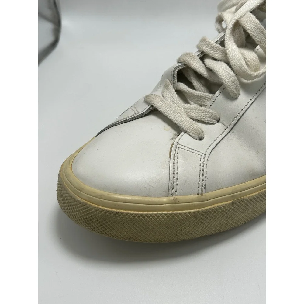 Veja Esplar Sneakers White Black Leather Low Top Lace Up Shoes